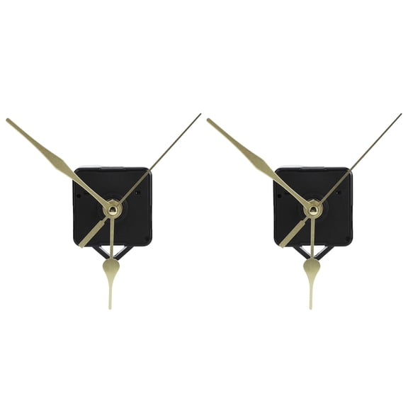 MHXCV 2-Set Quartz Clock Movement Pointers Kit Mechanism Fittings DIY Clock Repairing Parts Gold Accessories High Torque 4.7 inches / 119.38 mm Replacement