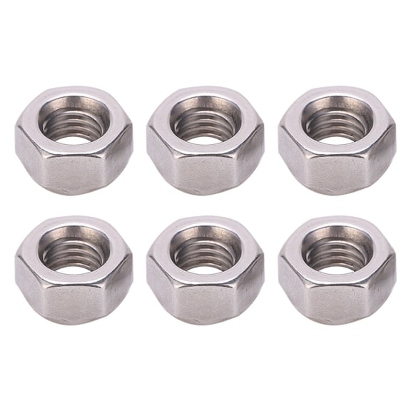 MHXCV 20Pcs Hex Locknut Set 304 Stainless Steel Fitting Bolts Screws M8 Size Metric Thread (0.31 inches / 8 mm) Heavy Duty Rust Resistant Hardware Nut Fasteners Kit for Metal and Wood General Use