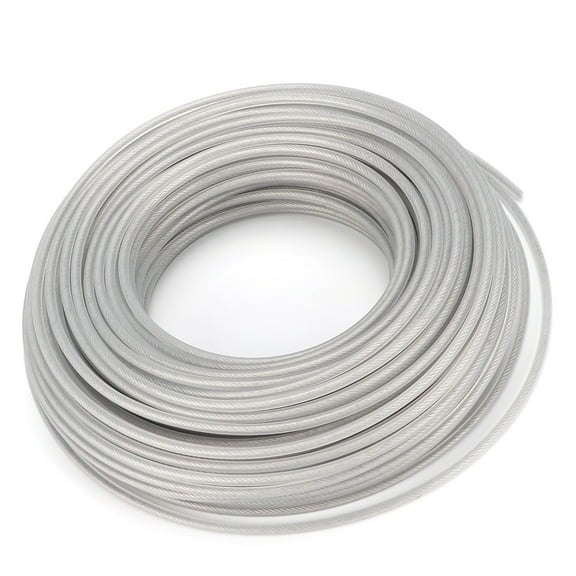 MHXCV 3mm x 40m Heavy Duty String Trimmer Line Steel Wire Core Lawn Mower Brush Cutter Rope Replacement for Efficient Grass Gardening, 0.12 in x 131.2 ft