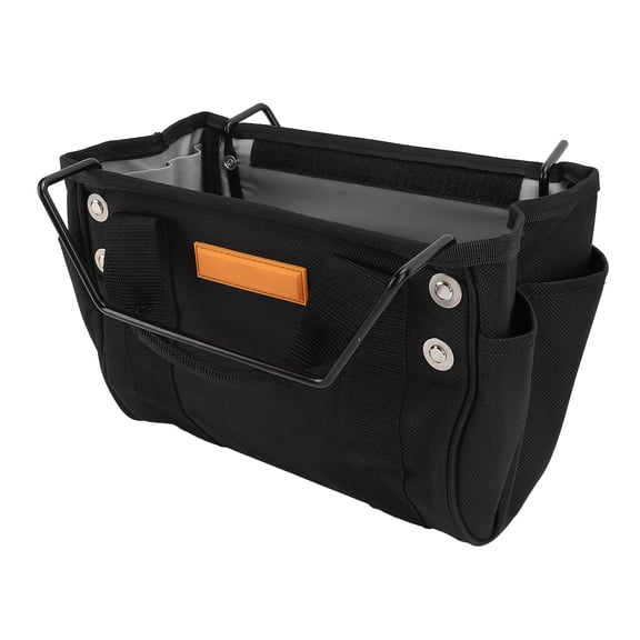 MHXCV A-Frame Ladder Storage Bag, Water Resistant Heavy-Duty Ladder Tool Bag Organizer with Large Capacity Pockets, Perfect Ladder Accessory for Stepladders, Black (16.14 x 12.60 In / 41 x 32 cm)