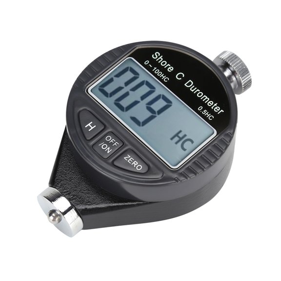 MHXCV Digital 100HD C Durometer Shore Rubber Hardness Tester LCD Display Meter for Measuring Tire, Silicone and Soft Plastic Hardness, Portable Industrial Accuracy Gauge, 2.2 x 3.3 x 1 inches
