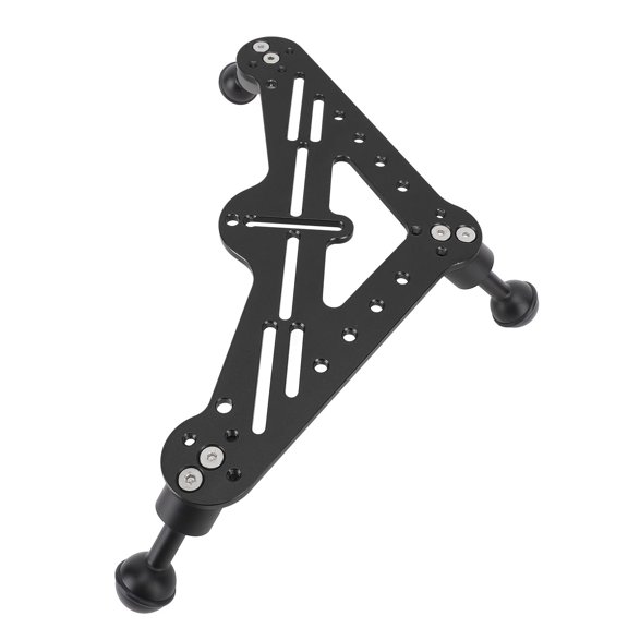 MHXCV Diving Tray Rig Video Triangular Stabilizer Tripod Base Bracket SLR Camera Underwater Photography for Insta360 for Osmo Action for Yi AKASOEK70004K Action Cameras - 8.6 inches / 21.8 cm, Black