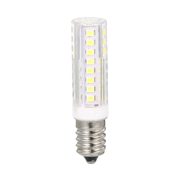 MHXCV E14 Mini LED Light Bulbs 7W Energy Saving Stick Lamps for Refrigerator Microwave Oven Range Hood Ceiling Light Sewing Machine, 360 Degree Illuminating 6000K Cool White (2.56 inches / 6.5 cm)