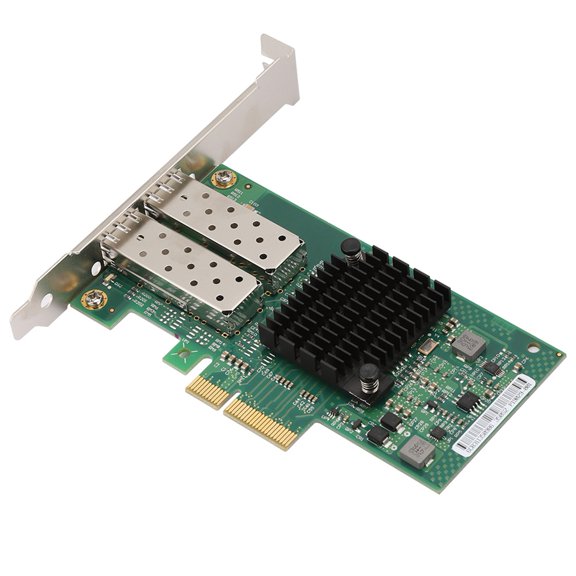 MHXCV Gigabit Server Adapter Dual Port PCI-E X4 I350-2SFP Fiber Network Card Reliable Fast Networking Connectivity Module High Speed Component 7.48 inches / 19 cm for Professional Enterprise Setup