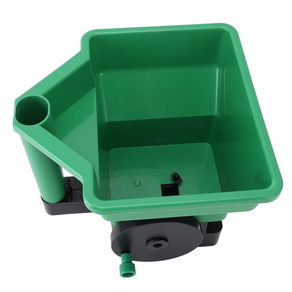 MHXCV Hand Spreader 3L Manual Small Labor Saving Handheld Lawn Garden Broadcast Spreader for Fertilizer Seed Ice Melt Salt Green 9.4 inches / 24 cm