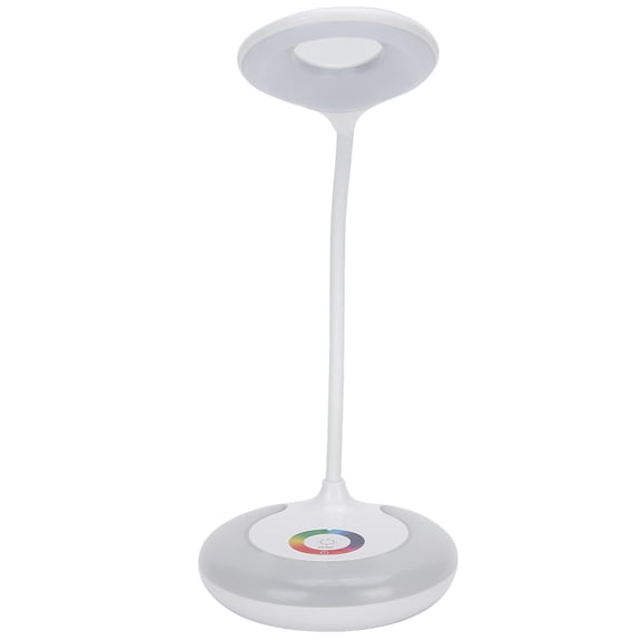 MHXCV LED Table Lamp Touch Dimming Desk Light Eye Protection Colorful Night Light RGB Illuminating Office Supplies Plugin Modern Lighting Fixture For Student Room 5.51 inches / 14 cm