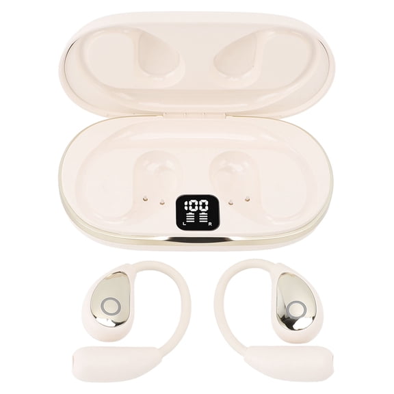 MHXCV Language Translator Earbuds 144 Languages Supported Earhook Type Open-Ear Wireless Translator Earpieces Skin Color Bluetooth V5.4 For Business Travel