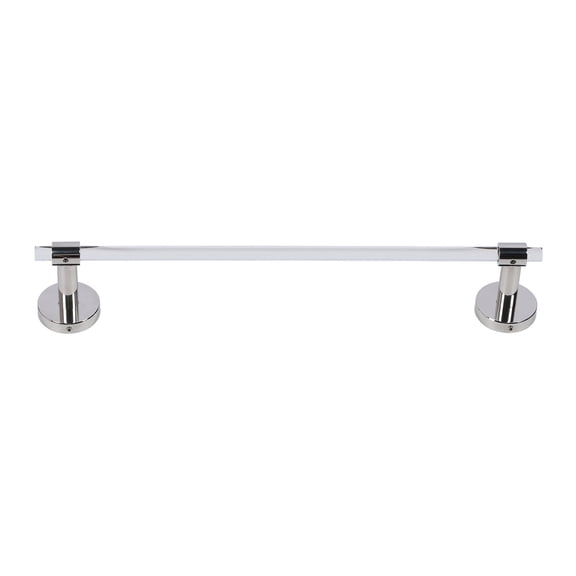 MHXCV Luxury Acrylic Wall Mounted Towel Holder Rod Minimalist Light Elegance Towel Bar Hanger Rack for Bathroom 15.7 Inches / 40 cm