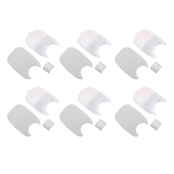 MHXCV Pet Water Dispenser Filter Activated Carbon Multi Filtration Odor Removal Pet Water Fountain Replacement Filter Style 1 Compatible with Medium and Large Automatic Dispensers 5.5 inches / 14 cm