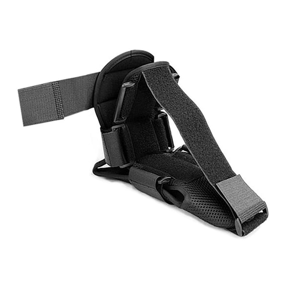 MHXCV Plantar Fasciitis Night Splint Drop Foot Orthotic Brace for Heel Ankle Pain Relief, Adjustable Foot Splint Support for Women Men, 9.4x5.1x2.4 Inches / 24x13x6 cm, Black, Size S