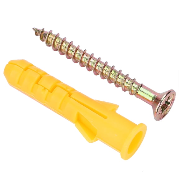 MHXCV Plastic Expansion Wall Plug Screw Fixings Self Tapping Fastener Hardware Kit (M10, 10mm / 0.39 inches)