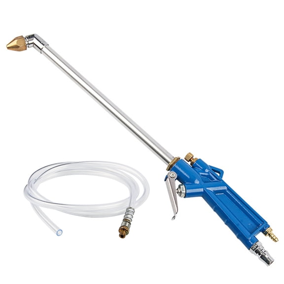 MHXCV Pneumatic Engine Cleaning Machine Air Blow Gun, Water & Air 2-in-1, 15.7 in / 40 cm Length, 1/4" Inlet for Automotive Mechanical Interior & Wheels, Blue