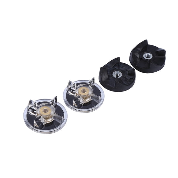 MHXCV Premium Replacement Gears Set, 2 Base Gears and 2 Rubber Blade Gears Spare Parts Pack Compatible with Magic Bullet 250W Juicer Blenders, High Durability Kitchen Essential (4 Pieces / 4 pcs)