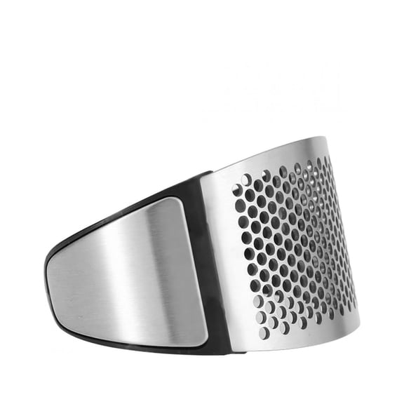 MHXCV Premium Stainless Steel Garlic Press Crusher Squeezer Masher Home Kitchen Mincer Tool Rocker with Ergonomic Anti-Slip Handle, Heavy Duty, 4.1 in / 10.5 cm