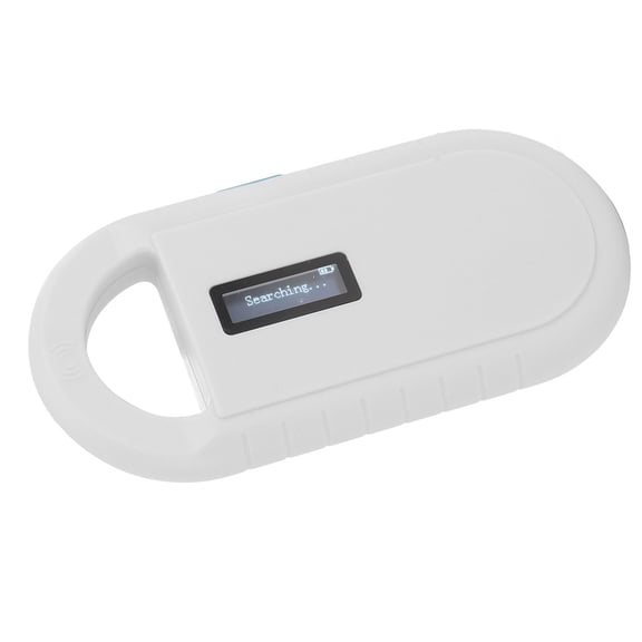 MHXCV Professional Handheld 134.2KHz Pet Microchip Reader OLED Screen Animal ID Tag Scanner Built-in Buzzer Portable Chip Scanner for Dog Cat Pet Animal (5.9x3.5x1.6 inches / 15.0x9.0x4.0 cm)