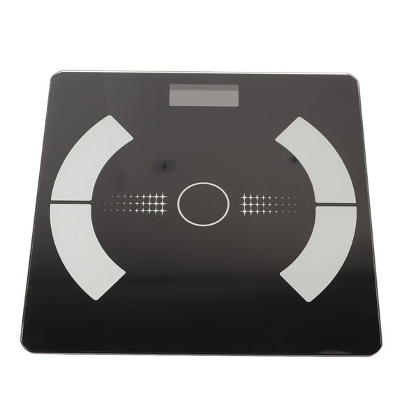 MHXCV Smart Body Composition Scale Bluetooth Digital Weight Monitor High Precision Rechargeable Tempered Glass 11.4 inches / 29.0 cm Platform for Health Wellness Fitness Tracking Black Color