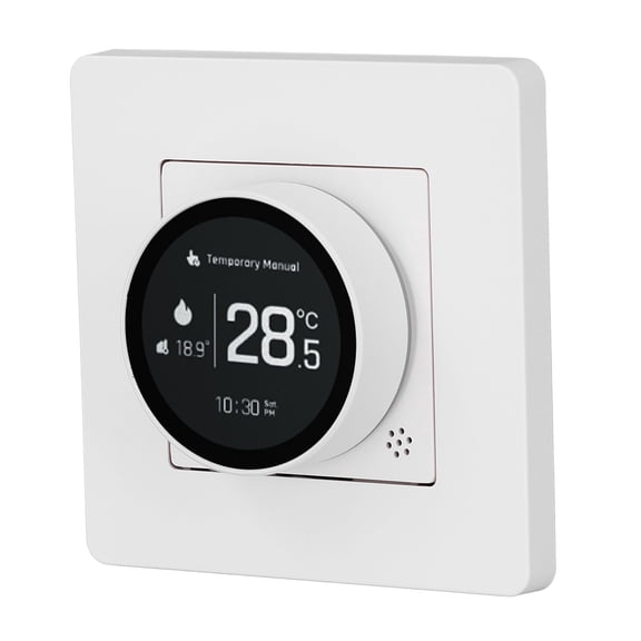 MHXCV Smart Thermostat for ZigBee Electric Heating 95-245VAC Programmable Touchscreen Thermostat Backlit LCD Display Temperature Controller Switch White, 5.1 x 3.9 x 2.8 in / 13.0 x 10.0 x 7.0 cm