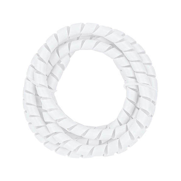 MHXCV Spiral Cable Wrap 8mm x 2m Protective Wire Sleeve and Brake Cable Management Organizer Tube for Electric Scooter PC TV Home Office, White