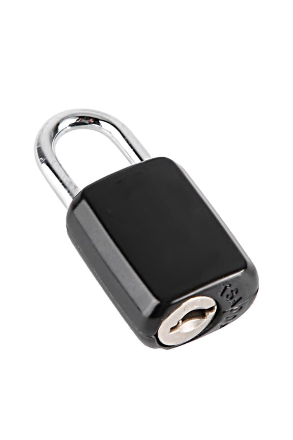 TSA Approved Luggage Key Lock Mini Security Padlock for Travel Suitcases, Backpacks, Gym Lockers and Briefcases, Durable Metal Construction, Black (5.51 inches / 14.00 cm)