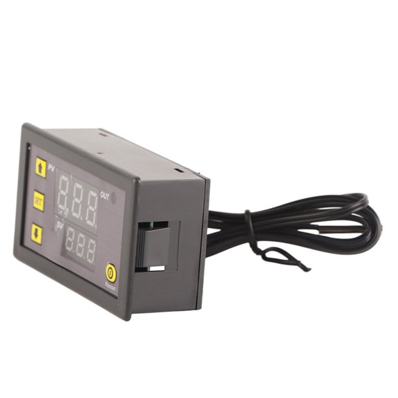 MHXCV W3230 LED Digital Temperature Controller Thermostat Switch Sensor Meter Heating Cooling Dual Display Measure Temp - 12V DC Edition