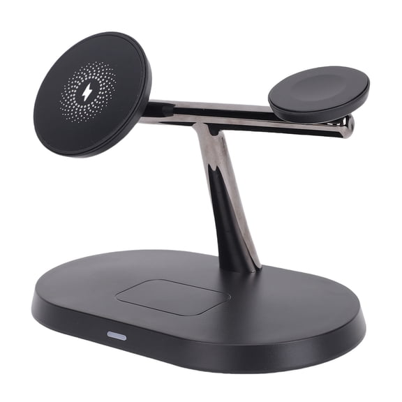 MHXCV Wireless Charger Stand 3 in 1 Multifunctional Fast Charging Magnetic Station for Nightstand Travel, Compatible with Multiple Smart Devices and Accessories