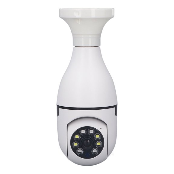 MHXCV Wireless Light Bulb Camera 360 Degree Auto Tracking Recording 2 Way Voice Night Vision Wifi Surveillance Camera Home Monitoring Security System 110-220V Dual Band (18.0 Inches / 45.72 cm)