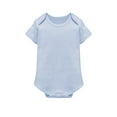thumbnail image 1 of MHZLDYZ 6-9 Month Boy Clothes Toddler Girl Short Sleeve Solid Color Crawling Suit 10 Colors 3 To 24 Months 3-6 Month Boy Clothes Short Sleeve Onesies Boy Short Sleeve Onesies Boy(Light Blue,D), 1 of 4