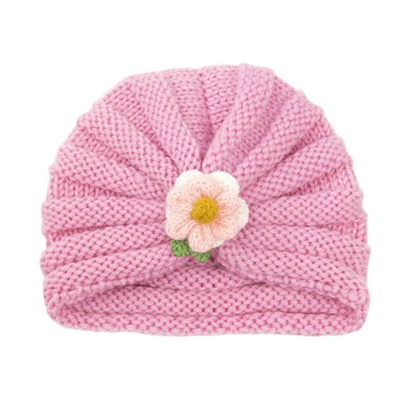 MHZLDYZ Baby Girl Hats Infant Toddler Winter Knit Hat for Baby Girls Boys Warm Cap Hat Lovely Kids 0-24 Months Headwear Baby Hats 0-7 Months Baby Girl Hats Baby Hats 0-7 Months(H,One Size)