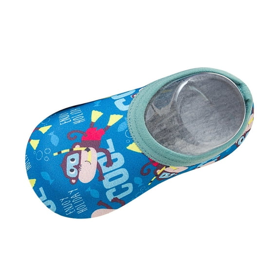 MHZLDYZ Baby Girl Shoes Cartoon Swim Shoes Water Non-Slip Girls Shoes Boys Baby Barefoot Kids Baby Shoes Walking Shoes for Babies Sock Shoes Infant Shoes(Dark Blue,M)