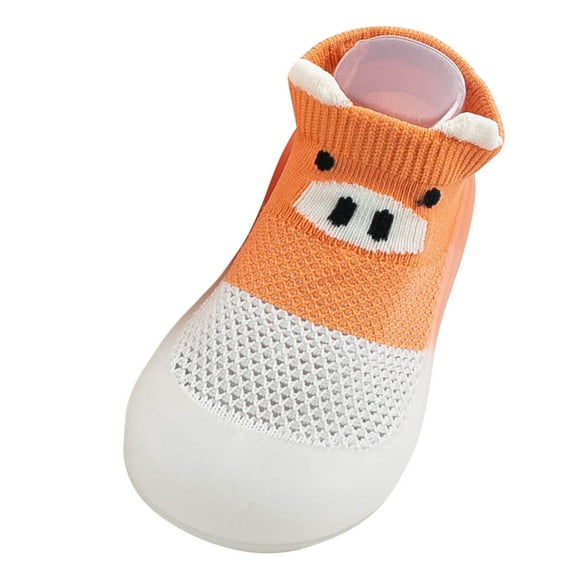 MHZLDYZ Baby Shoes Prewalker Baby Toddler Cartoon Children Shoes Boys Socks Girls Summer Slipper Baby Shoes First Walking Shoes for Baby Girls Toddler Girls Shoes Shoe Socks(Orange,20)