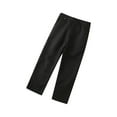 thumbnail image 1 of MHZLDYZ Children's Dress Pants Skinny Chino Pants Spring Autumn Pants Boys Black Pants British Dress Middle Pants Cargo Pants Boys (Black,160), 1 of 6