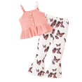 MHZLDYZ Girls Outfits Size 1012 Small Children Girls Summer Striped