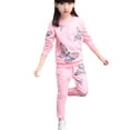 thumbnail image 1 of MHZLDYZ Girls Outfits Size 7/8 Baby Girls Fall Winter Clothes Butterfly Print Sweatshirt Tops Shirt+Pocket Pants Trousers 2Pcs Outfits Summer Clothes for Girls Size 6 Girls Clothes (Pink,110), 1 of 6