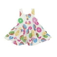 thumbnail image 1 of MHZLDYZ Girls Summer Dresses Size 7-8 Toddler Girls Sleeveless Dress Summer Sweet Donut Print Princess Dress for Girls 1 To 7 Years Girls Casual Dress Summer Dress Girls(Pink,110), 1 of 9