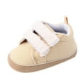 thumbnail image 1 of MHZLDYZ Infant Shoes 12-250 Month Spring Children And Infants Toddler Shoes Boys And Girls Floor Sports Shoes Soft Light Non Slip Comfortable Solid Color Baby Sock Shoes 12-18 Months (Khaki,13), 1 of 6