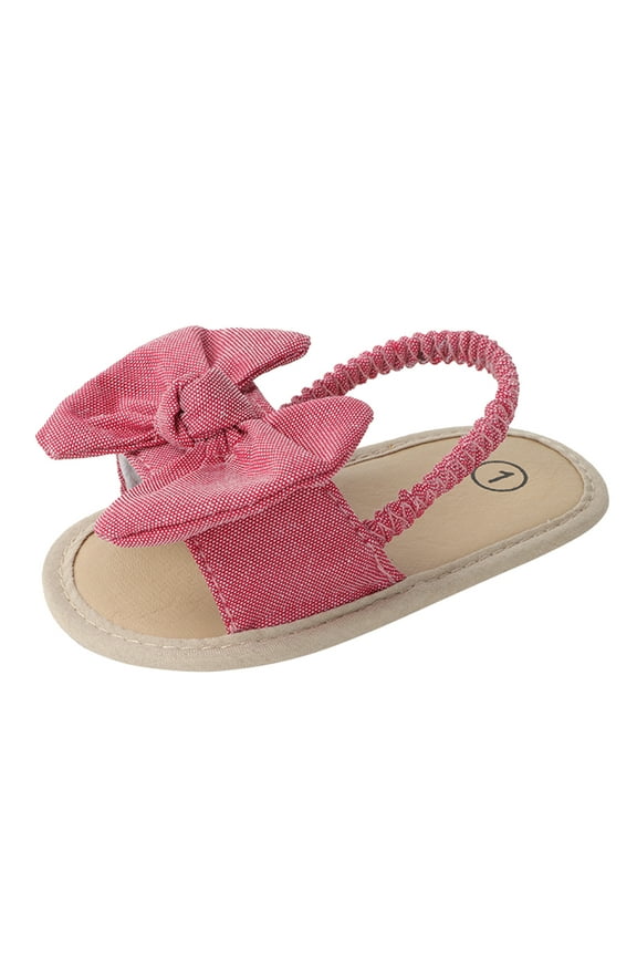 Infant Shoes 6-170 Months Prewalker Bow Solid Baby Shoes Beach Girls Toddler Sandals Children Baby Shoes Infant Shoes 12-18 Month Baby Sock Shoes 12-18 Months Baby Shoes 3-6 Months(Red,2)