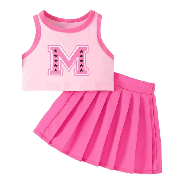 MHZLDYZ Kids Clothes Girls Toddler Kids Baby Girls Summer Cartoon