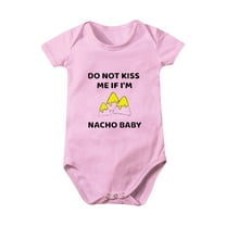 MHZLDYZ Newborn Baby Boy Clothes Infant Boys Girls Short Sleeve Cartoon Rompers Newborn Tights With Pockets for 0 To 24 Months 6-9 Month Onesies Unisex Newborn Clothes Unisex Newborn Clothes(Pink,D)