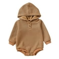 MHZLDYZ Onesies 12 Months Infant Boys Girls Long Sleeve Solid Hooded