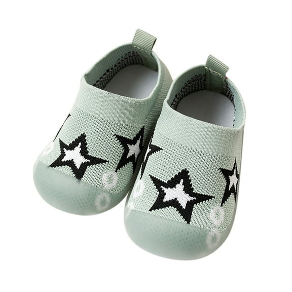 MHZLDYZ Sock Shoes Toddler Toddler Kids Infant Newborn Baby Boys Girls Shoes First Walkers Cute Cartoon Socks Shoes Antislip Shoes Prewalker Sneaker Baby Walking Shoes Toddler Shoes (Green,20)