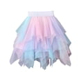 thumbnail image 1 of MHZLDYZ Summer Dress Girls Toddler Girls Tulle Skirt Tutu Dancing Skirt Girls Half Skirt Colorful Four Season Skirt for Girls Teen Dresses for School Dance Spring Dresses for Girls(Blue,190), 1 of 9