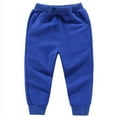 thumbnail image 1 of MHZLDYZ Unisex Toddler Jogger Pants Kids Baby Toddler Boys Girls Sweatpants Solid Color Pants Trousers Loose Winter Warm Boys Pants (Blue,130), 1 of 4