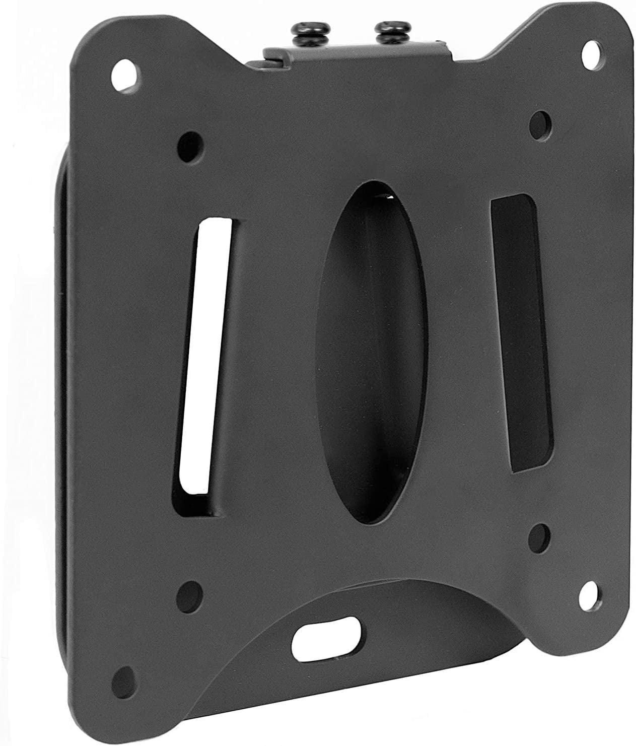 Ultra Low Profile Fixed TV Wall Mount for 13 to 32" Inch Screens, Slim TV Wall Mount Fits 75 and 100 mm, Flush TV Bracket 0.55" Design with 60 lb Capacity, Built-in Bubble Level