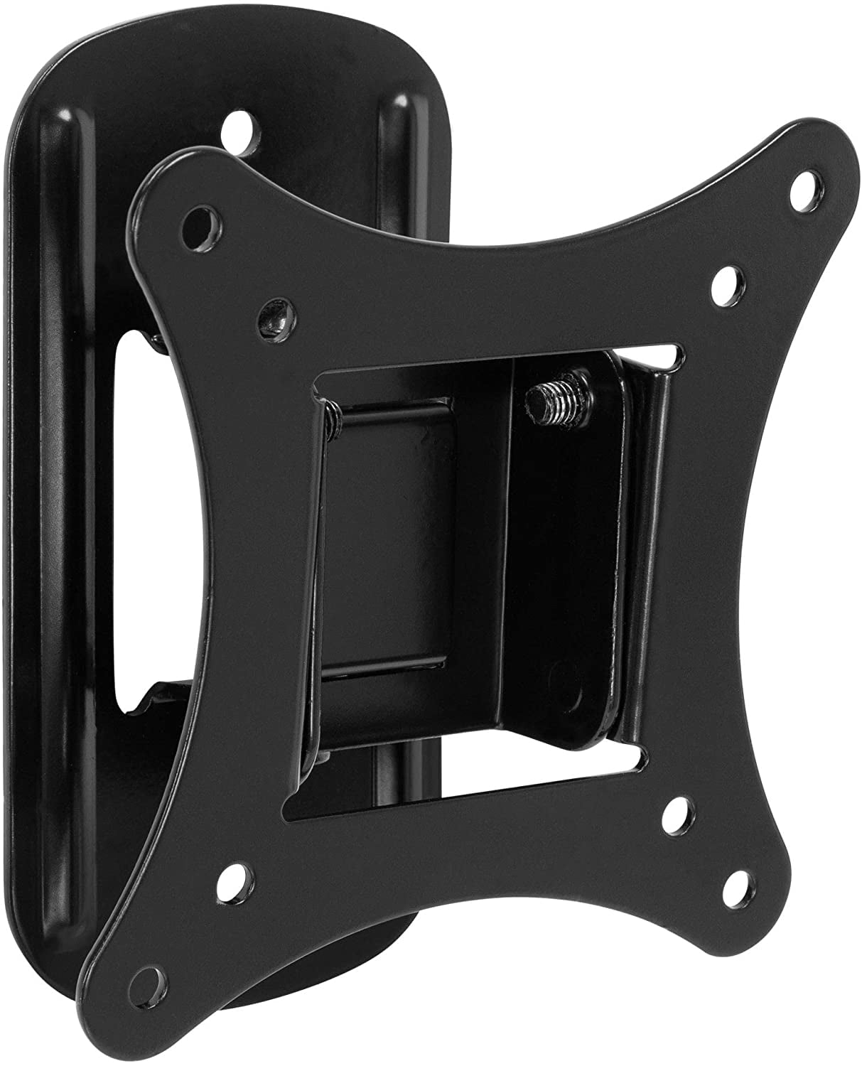 Small TV Wall Mount for 19–32 Inch Flat Screen TVs | Tilt and Swivel TV Wall Mount | Low Profile 2.4” Design | 75x75 100x100 | Single Stud Installation | 44 lb Capacity