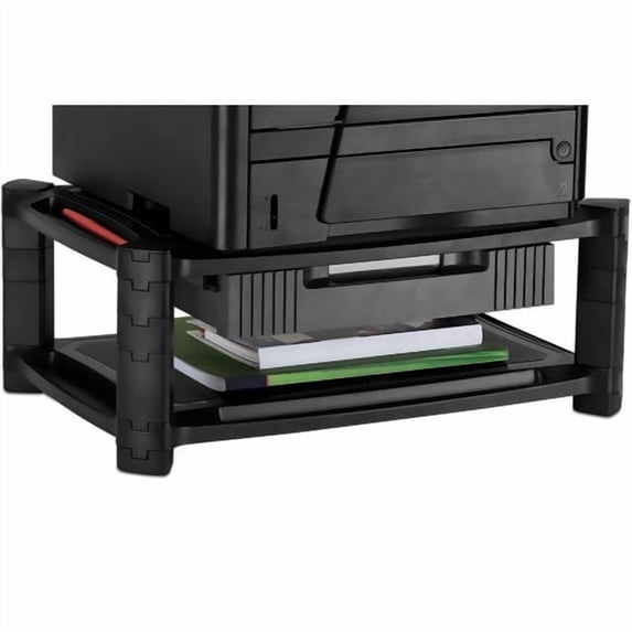 Mount-It Desktop Printer Stand With Drawer, 7.625"H x 19.3"W x 13"D, Black, MI-7853