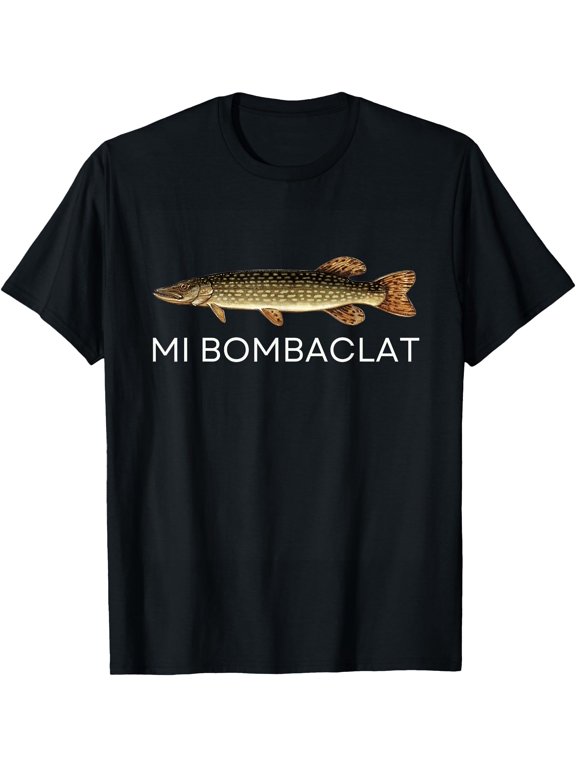 MI Bombaclat Funny Oddly Specific Fish Meme Graphic T-Shirt