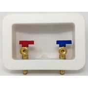 Washing Machine Valve with Outlet Box - 1/2 F1960 PEX x 3/4 MHT
