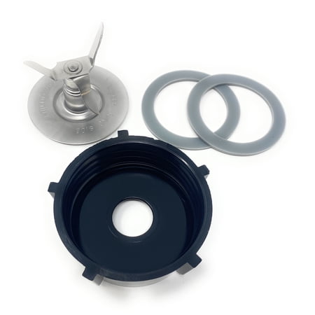 MI MADOL Replacement Blender Blade Assembly Compatible with Oster, 4-Point Fusion, Black, 4-Piece