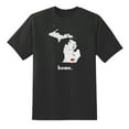 thumbnail image 1 of MI Map Michigan Home State Love Michigan Home Design T Shirt for Men Women Black,3XL, 1 of 1