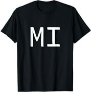 MI Two Letter Pair - Elegant Personalized Initials T-Shirt
